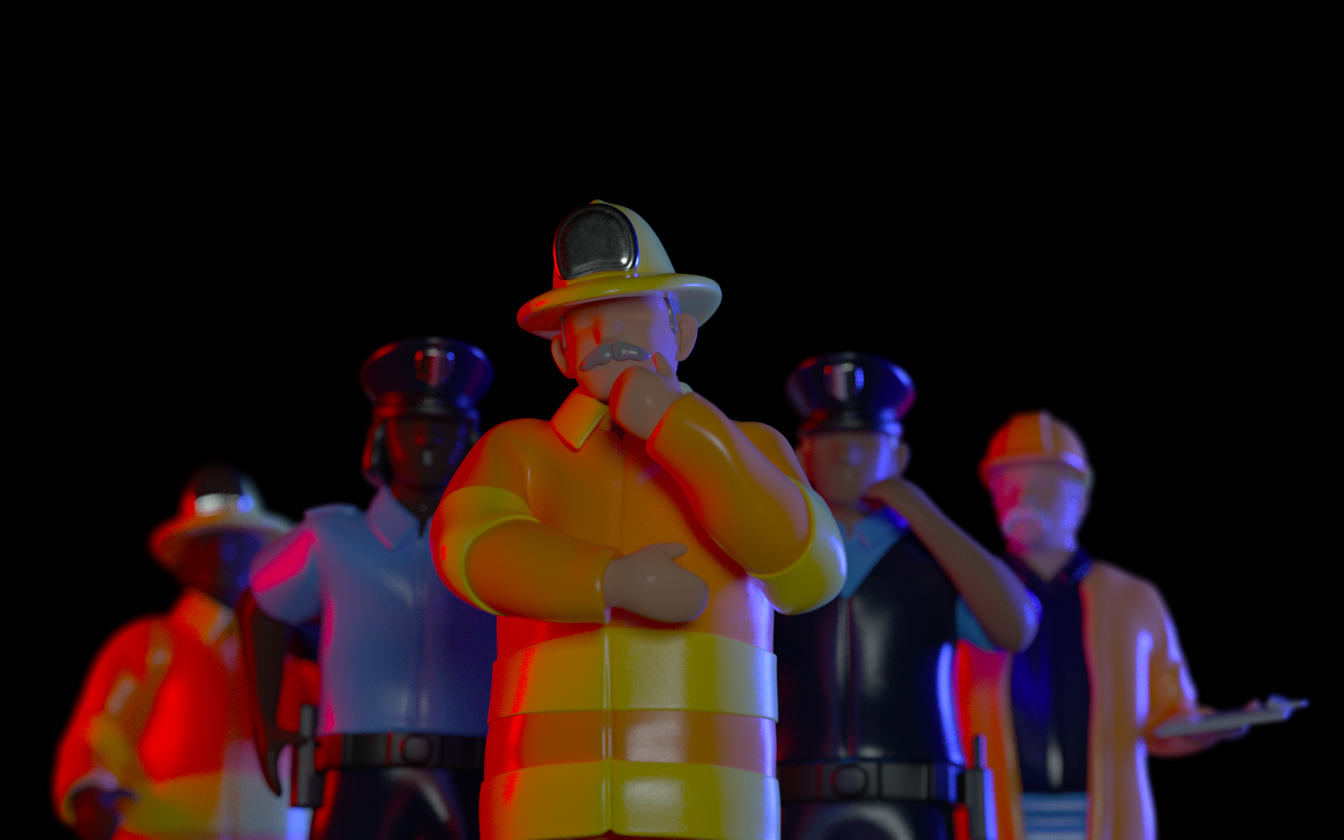 Public safety figurines